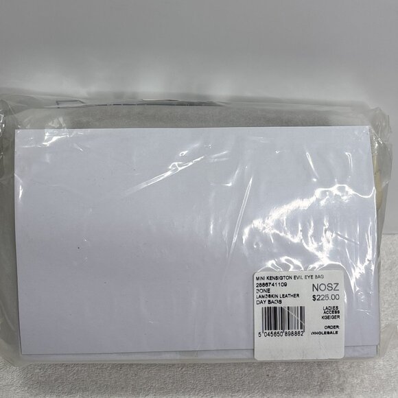 Kurt Geiger Mini Kensington Eye Quilted Leather Crossbody Bag Bone NWT $225 - Picture 9 of 10